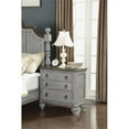 thumbnail image 2 of Homestyles Plymouth Weathered Gray Nightstand with Three Drawers, 2 of 8