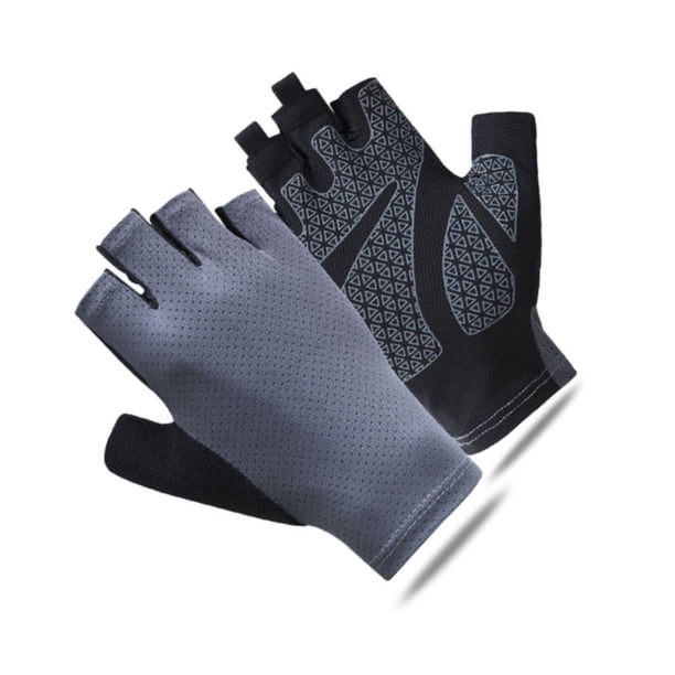 Wosthever Guantes de fitness Mitones de medio dedo Resistencia al desgaste Soporte de muñeca flexible Protección de la palma Entrenamiento Ciclismo 14.7x12.8x1.7 cm 1