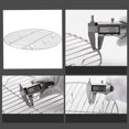 thumbnail image 3 of Baking Steaming Grilling Racks, Round Baking Cooling Rack Stainless Steel Healthy Anti Sticking 10.2in Heavy Duty Multifunctional  for Pizza, 3 of 8