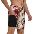 thumbnail image 3 of Haiem Lilies Flowers Mens Swim Trunks with Compression Liner 2 in 1 Swimming Shorts Stretch Swimwear Quick Dry,Board Shorts-Small, 3 of 9