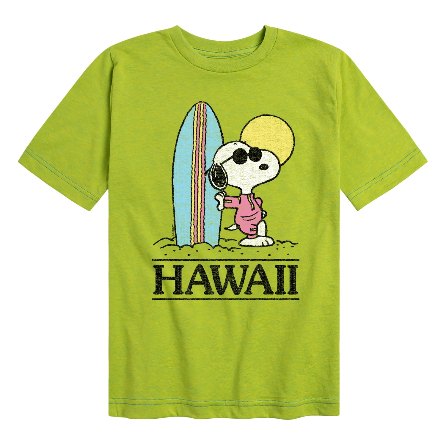 Peanuts Snoopy In Hawaii Toddler And Youth Short Sleeve Graphic T Shirt Walmart Com