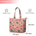 thumbnail image 4 of Pink Colorful Dinosaurs Pattern Travel Tote Bags for Women Carry On,Large Weekender Bags for Women Travel,Multi Functional Duffle Bag for Work,Shopping,Sports, 4 of 5