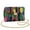 Abstract Geometry Print Green Black Pink, variant on SCRAWLGOD Christmas Plaid Print Green White Red Crossbody Bags for Women Trendy PU Leather Shoulder Handbags Purses for Women with Detachable Chain Strap