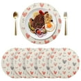 thumbnail image 3 of Ryvnso Love Heart Round Plate Mats Dining Table Placemat 1 Piece for Holiday Decoration, 3 of 7