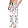 thumbnail image 2 of FORMRS Mens Pajama Pants with Pockets Sleepwear Lounge Bottoms Sizes S-2XL, Beige Nordic Christmas House, 2 of 7