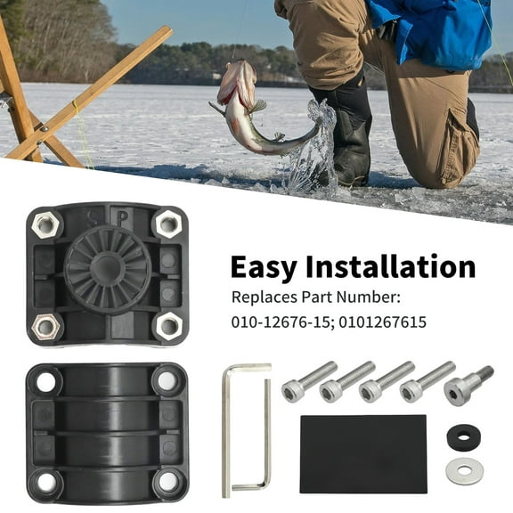 010-12676-15 0 Degree Pole Mount Kit, Replacement for Panoptix LVS32 Transducer, Replacement for Panoptix LiveScope Ice Fishing Bundle