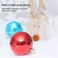 thumbnail image 4 of Naiovety Paquete de 24 bolas de Navidad para colgar en la decoración de fiestas, adornos para interiores y exteriores, colgante decorativo para Kits de decoración para fiestas Rojo Plata Blanco, 4 of 6