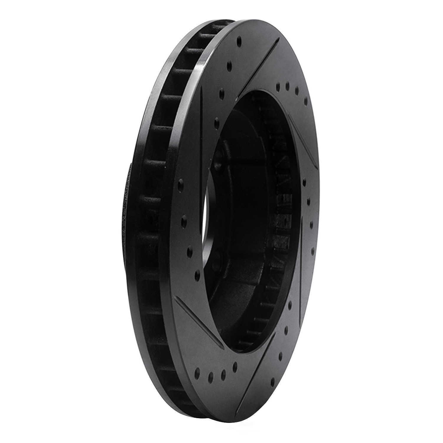 Dynamic Friction Company 633-40057R DFC Brake Rotor - Drilled And Slotted - Black