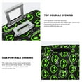 thumbnail image 3 of Rateoe Monster Neon Head Printed Luggage Cover, Suitcase Protector Fits 18-32 Inch Luggage-X-Large, 3 of 7