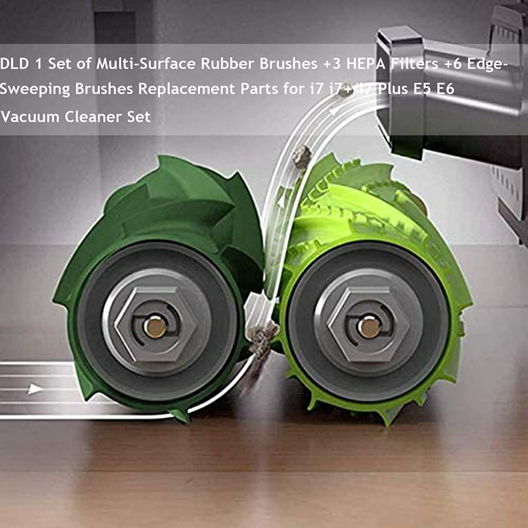 Replacement for iRobot Rubber Brush Part - Replenishement for iRobot Roomba  i7 i7+ i7 Plus i8 i8+/i8 plus E5 E6 E7 Vacuum Accessories