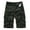 Army Green, variant on FRSASU Mans Plaid Button Short Fashion Zipper Cargo Casual Short with Pockets Gray