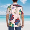 thumbnail image 4 of Bingfone Men's Short Sleeve Button Down Shirts Hawaiian Mushroom Printed Beach Shirt, 4 of 7