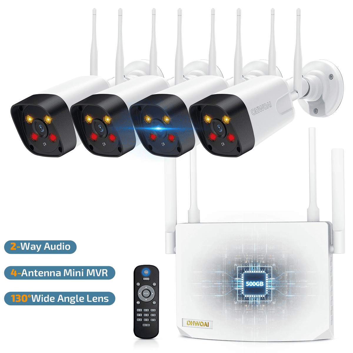 Swann DVR Indoor/Outdoor Security Camera System, 1TB HDD, 4 Bullet