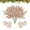 Rose Gold, variant on 24Pcs Christmas Glitter Twig Artificial Pine Tree Stems Faux Pine Branches for Christmas Tree Ornaments, DIY Xmas Wreath, Crafts, Garland, Holiday, Home Decoration (Red, 10.2 Inch)