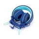 thumbnail image 3 of Auriculares con cable con micrófono incorporado Ordenador portátil Teléfono móvil Niños Orejeras suaves Protección auditiva Control de línea Auriculares Azul 3.5 mm Inevent EL005087-03B, 3 of 7