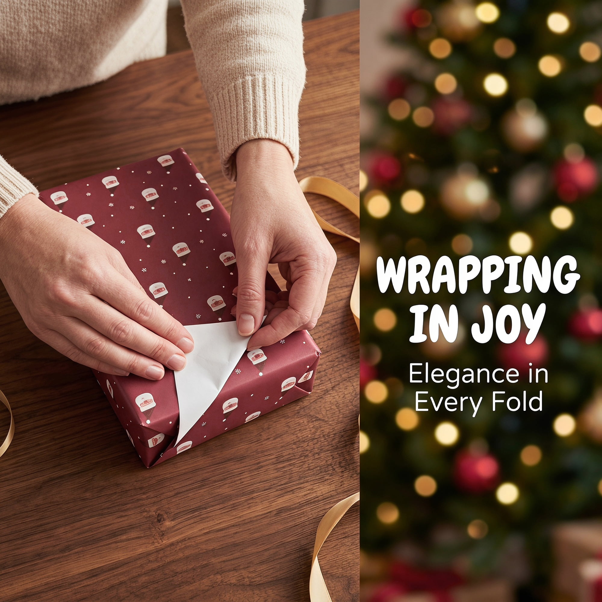 Unique Bargains Premium Gift Wrapping Paper for Christmas and Events Red 27.6"x 19.7"