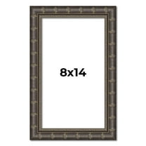 8x14 Frame Black Bamboo Solid Wood Picture Frame Width 1.5 Inches | Interior Frame Depth 0.5 Inches