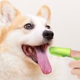 thumbnail image 4 of Cepillo de dientes para mascotas de 2 dedos Gatos Perros Cepillo de dientes para dedos Herramientas de limpieza bucal (Amarillo) Ndcxsfigh Libre de BPA, 4 of 9