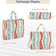 thumbnail image 6 of FORMRS Womens Corduroy Tote Bag Crossbody Shoulder Handbag with Pocket, Light Blue Pattern, 6 of 7