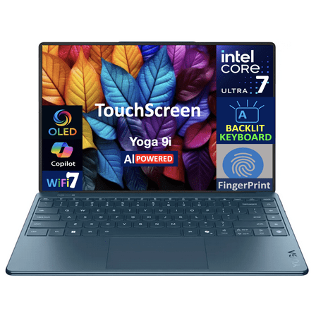 Lenovo Yoga AI Powered Laptop 14.0in Touchscreen OLED 4K Display (Intel Ultra 7-258V, 32GB LPDDR5X, 2TB M.2 PCIe SSD, Intel Arc 140V, Backlit KB, Fingerprint, 2 Thunderbolt 4, WiFi 7, Win 11 Pro)