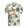 thumbnail image 5 of KUIFORTI Couple Matching Outfits Matching Hawaiian Outfits for Family Soft and Comfortable Quick-dry with Soft Fabric Suitable for Everyday Casual Wear Coastal Sailboat Print, 5 of 7