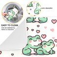 thumbnail image 2 of Cute Love Frogs Dish Drying Mat 16x18 Absorbent Microfiber Draining Rack Pad for Kitchen Counter Sink, 2 of 8