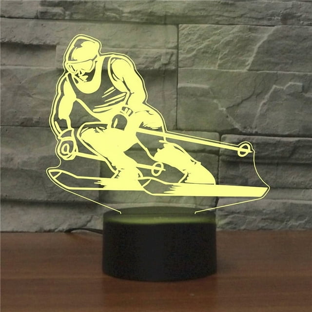 Luz nocturna LED 3D que cambia de color para niños con 5 V