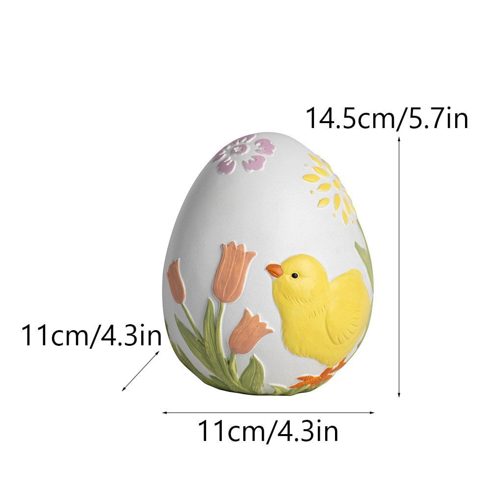 Jiibva Set of Decorative Resin Easter Eggs, Artificial Bird Egg Fillers for Basket and Party Arrangements