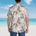 thumbnail image 6 of Daiia Lilies Flowers Hawaiian Shirt for Men Gentle Cotton Regular Short Sleeve Casual-Small, 6 of 9