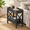 Black-Farmhouse, variant on Narrow End Table Rustic Brown Industrial Style