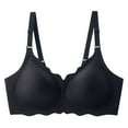 thumbnail image 3 of Plus Size Wavy Design Bra - Fashion Regular Fit, Wire-Free - Nylon Spandex, 30C-42B Cups - S-XXXL, 3 of 3