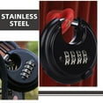 thumbnail image 3 of UPOUART Outdoor Gate Locks for Fences Heavy Duty Metal Combination Padlock Weatherproof Black, 3 of 8