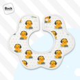 thumbnail image 4 of Hirioo Cute Duck With Headphone for Baby Cotton Petal Bib Drool Bibs for Baby Boy Unisex, 4 of 9