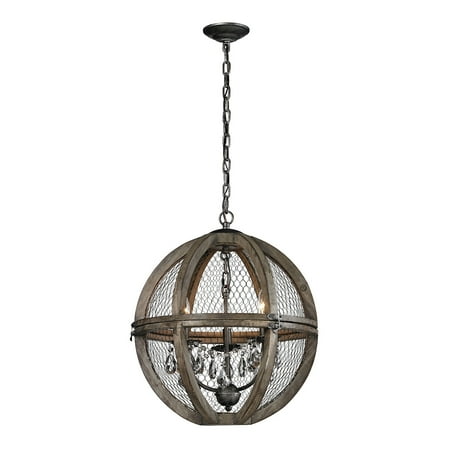 

Elk Home 18-Inch Wide Renaissance Invention Pendant Aged Wood