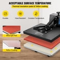 thumbnail image 5 of KFFKFF 16x20 Heat Press Machine, 1700W Power, Quick Heating, High-Pressure Heat Transfer Machine for T-Shirts, Digital Sublimation Printer for Vinyl Transfers, User-Friendly Design, Black, 5 of 9