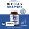 thumbnail image 2 of PROBIÓTICOS para Hombre 52 Billones 16 cepas Megabiotic 60 cápsulas., 2 of 7