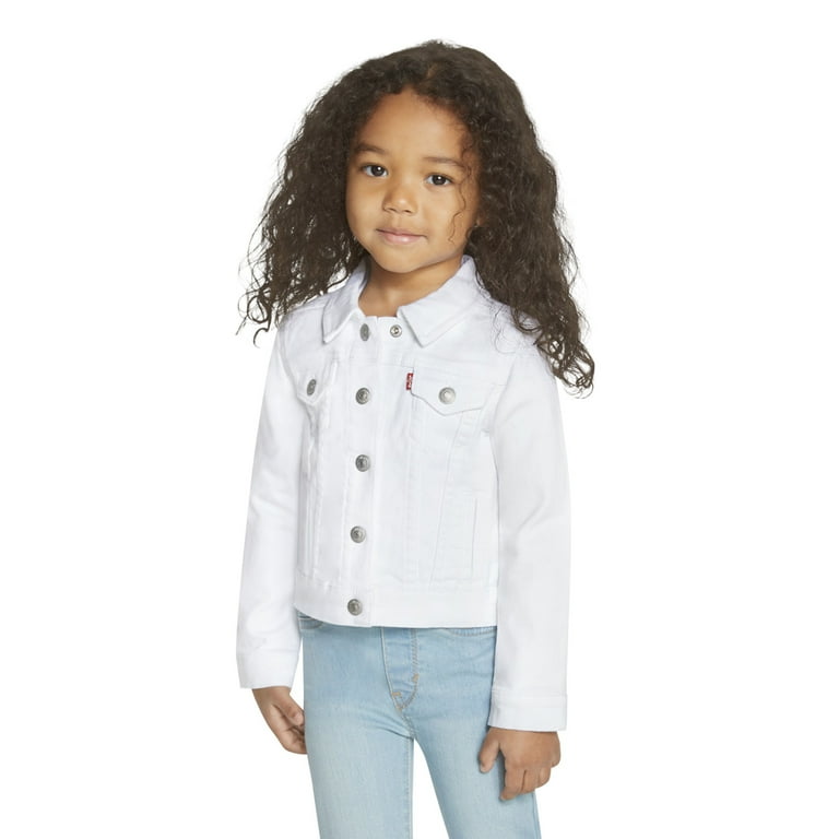 Girls white store jean jacket
