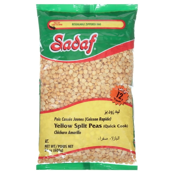 Sadaf Yellow Split Peas 24 Oz. (Quick Cook)
