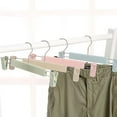 thumbnail image 2 of Perchas para pantalones que giran 360°: perchas para faldas que ahorran espacio con clips ajustables, paquete de 10, 2 of 5