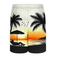 thumbnail image 6 of Runfenguu Long Shorts, Muay Thai Shorts Men Casual Fashion Print Shorts With Pockets Elastic Waist Beach Pants Summer Dress Short, 6 of 9