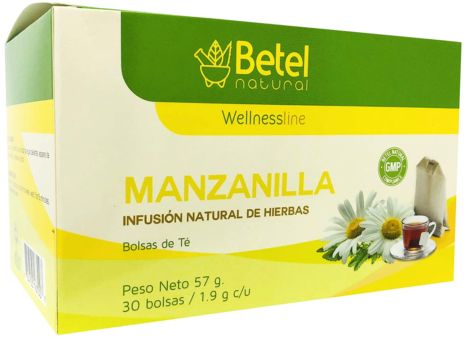 Premium Chamomile Tea Te de Manzanilla by Betel Natural Relax the
