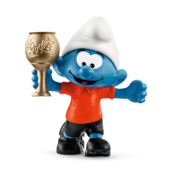 Football Smurf with Trophy