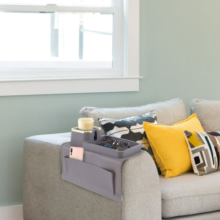 Bed Buddy Introducing Sofa Buddy - Convenient Couch Cup Holder, Couch Caddy, Sofa Cup Holder. The Perfect Couch Accessory Big-Leather-Black Bed Caddy