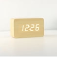 thumbnail image 2 of Reloj despertador digital LED pequeño con pantalla de fecha y temperatura, 3 niveles de brillo ajustables, control por voz y 2 modos de visualización., 2 of 6