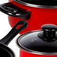 thumbnail image 2 of Gibson Home Chef Du Jour 7-Piece Cookware Set, True Red, 2 of 2