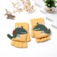 thumbnail image 3 of Guantes de invierno cálidos y bonitos con dibujos animados para niños, de medio dedo, a la moda, cómodos y agradables para la piel, 3 of 6