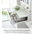 thumbnail image 6 of Yamazaki Home Countertop Drawer with Pull-Out Shelf, White, Steel, Supports 37 pounds, 6 of 8