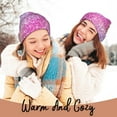 thumbnail image 4 of Kdxio Fun Rainbow Winter Beanie for Men Women Beanie Knit Hat Cuffed Cap Beanie Knit Chunky Snow Cap, 4 of 6