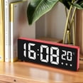 thumbnail image 2 of Unique Bargains 2 Pcs Triple Alarm Clock for Bedroom for Deep Sleepers Red, 2 of 6