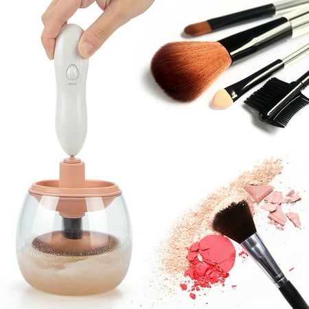 Electric  Makeup Brush Cleaner - Automatic Cosmetics Brush Washing Machine Electric Drier Cleaning Tool - Cleans and Dries All Makeup Brushes in (Best Electric Makeup Brush Cleaner)